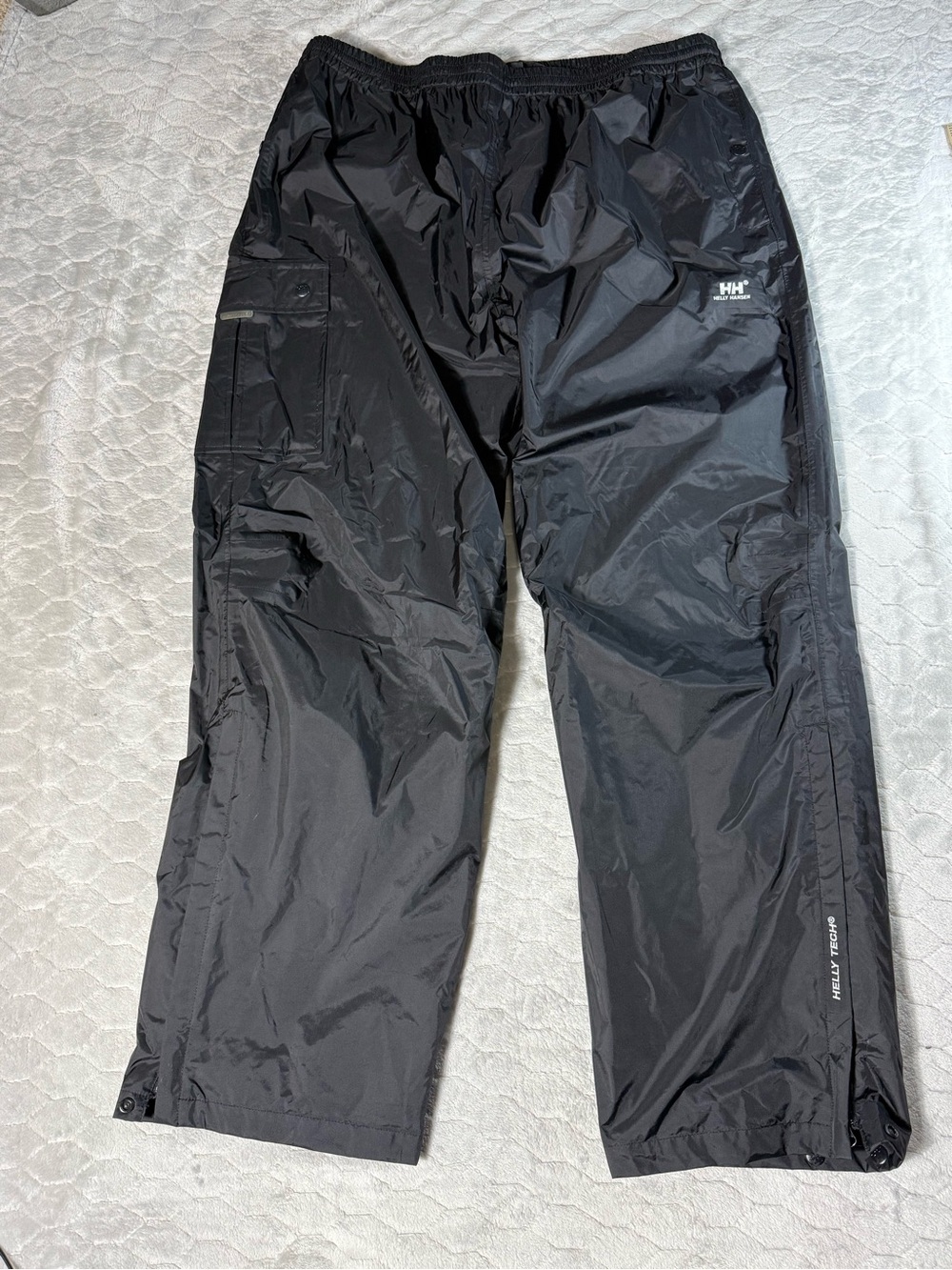 Helly Hansen Helly Tech Rain Pants XXL Black Waterproof Mesh Lined Ski